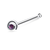 Spiral Silver Bone Nose Stud NSKD-669st 